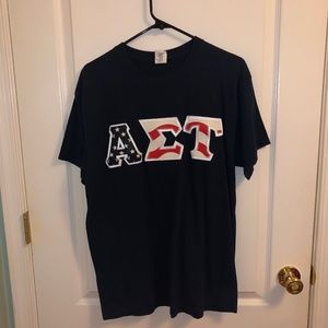 Alpha Sigma Tau American Flag T Shirt